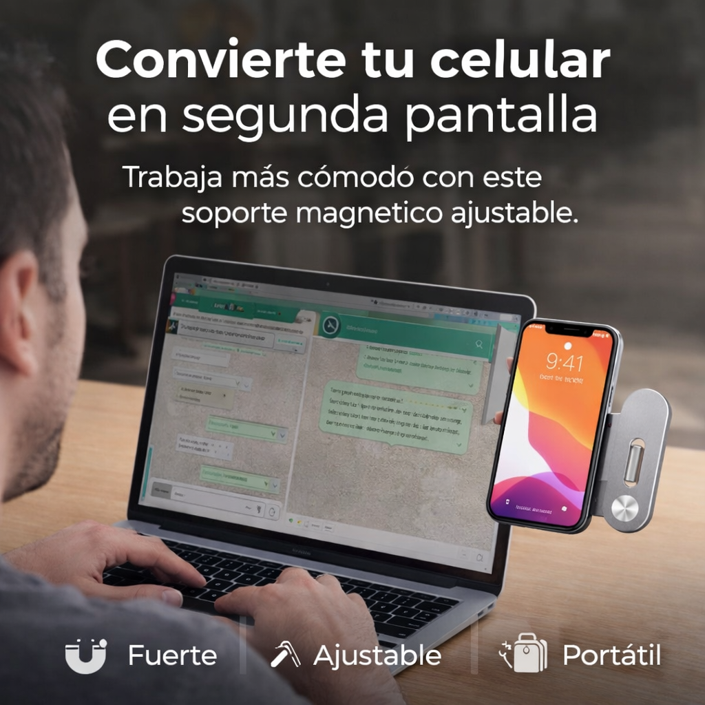 Soporte Magnético para Celular y Tablet