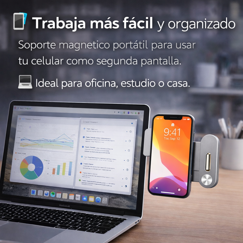 Soporte Magnético para Celular y Tablet