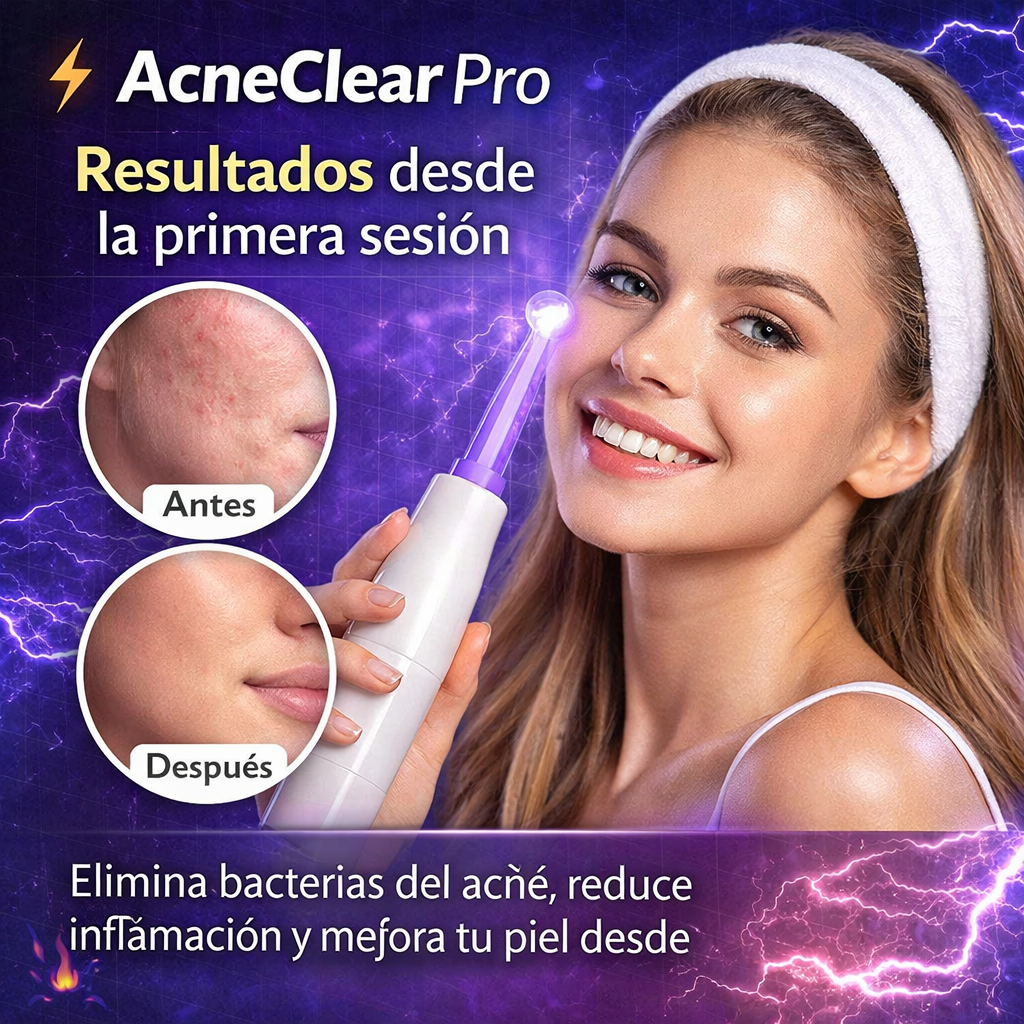 AcneClear Pro – Máquina de Alta Frecuencia Facial