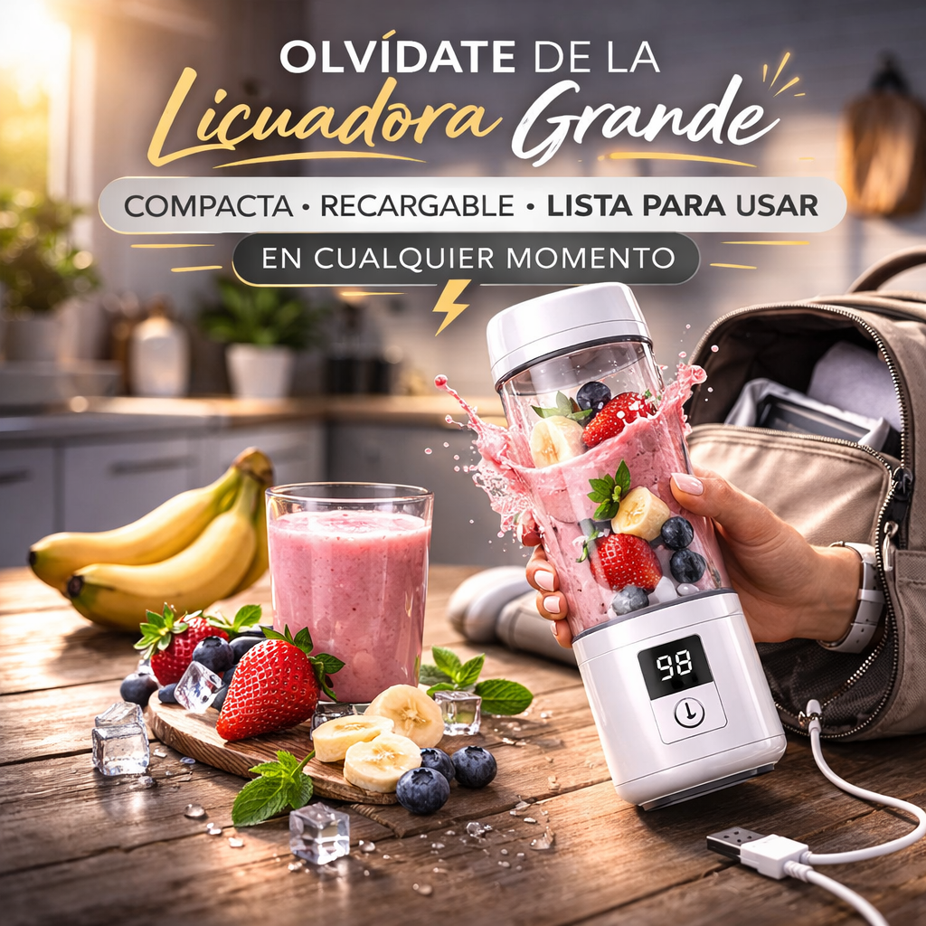 Mini Licuadora Portátil Recargable