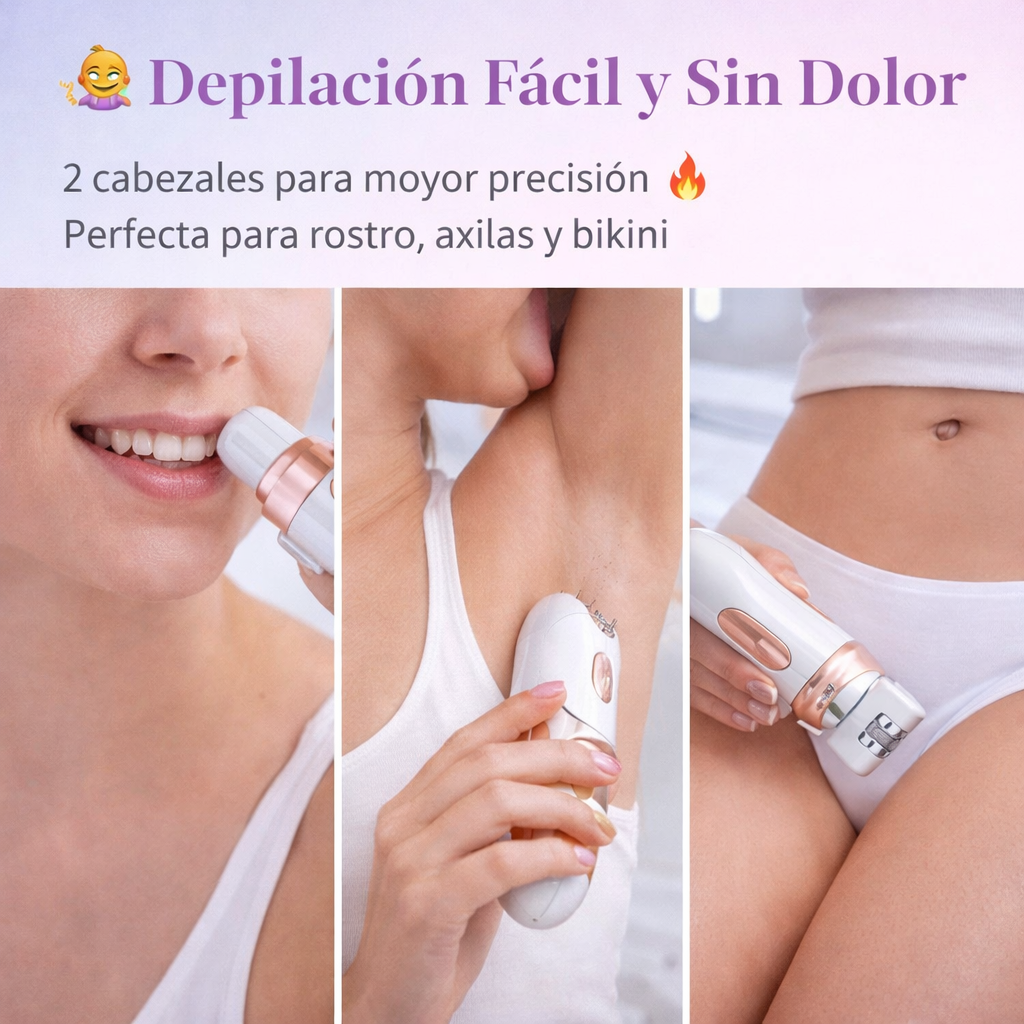 Depiladora 2 en 1 Sin Dolor